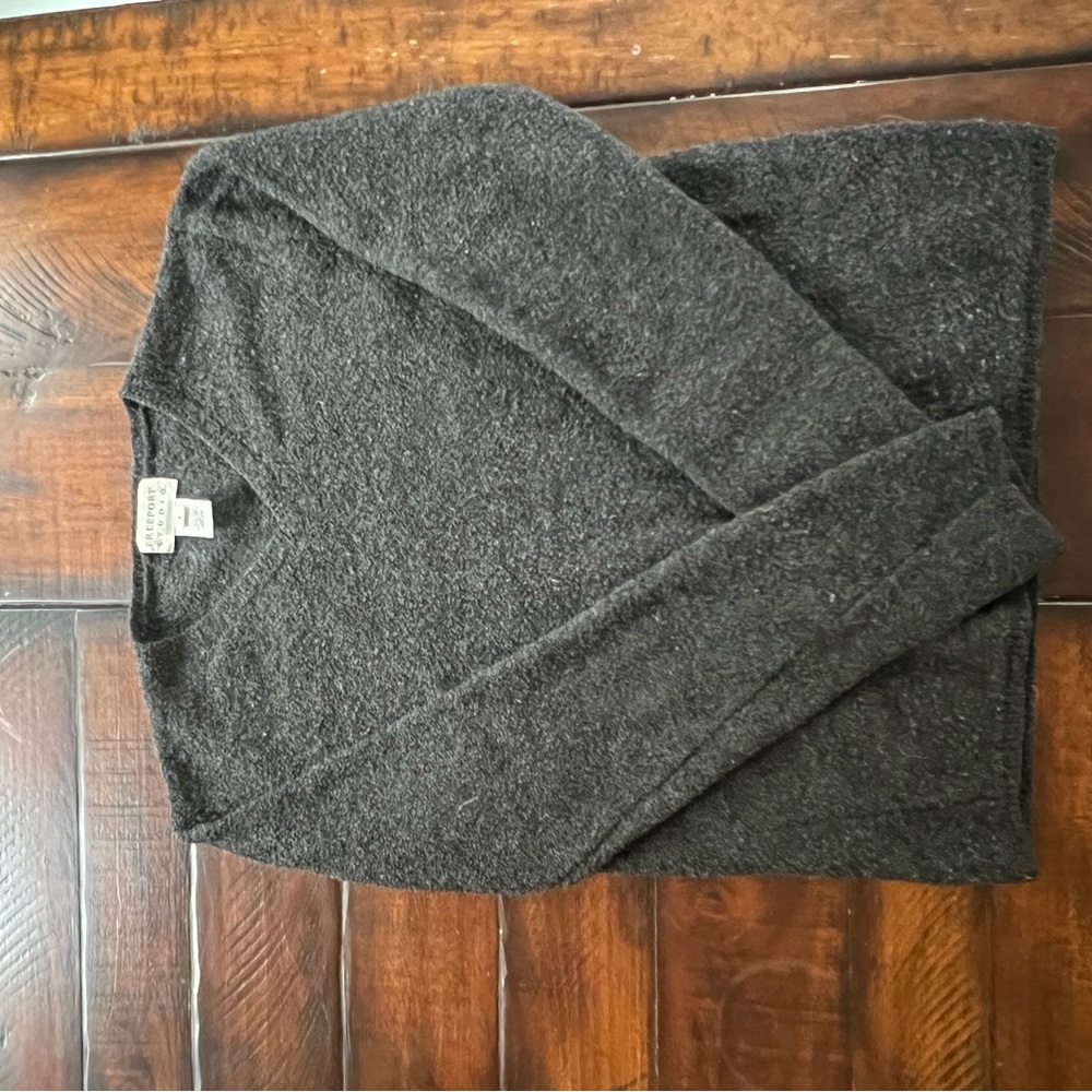 LL Bean Gray V-Neck Sweater